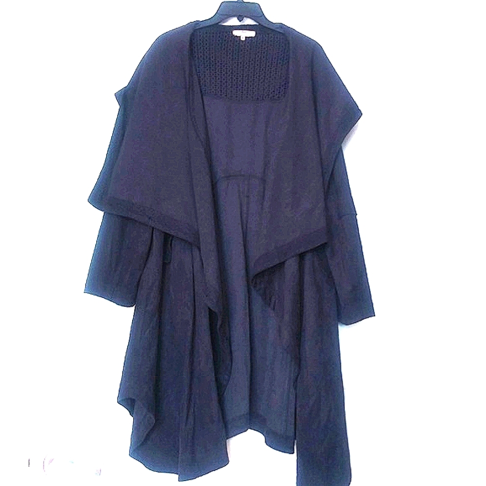 Gorgeous JPM Swing Shawl Collar Hooded Coat Flattering Comfy Purchased i…